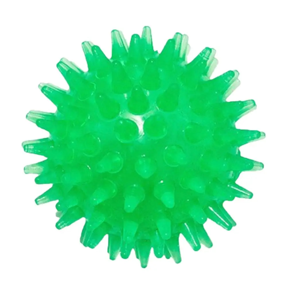 Pet Dog Toys Cat Puppy Sounding Toy Polka Squeaky Tooth Cleaning Ball TPR Training Pet Teeth Chewing Toy Thorn Balls Accessories