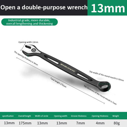 Durable Ratchet Wrench 8-32mm Universal Double Open Ends Torx Wrench Combination Wrench Fast Ratchet Wrench Auto Repair Tools