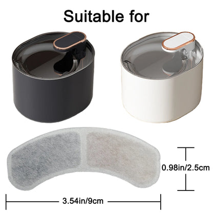 12/6set Filters Element Replaced Activated Carbon Filter Cat Water Fountain  Accessories Replacement Resin Resin Filter Element