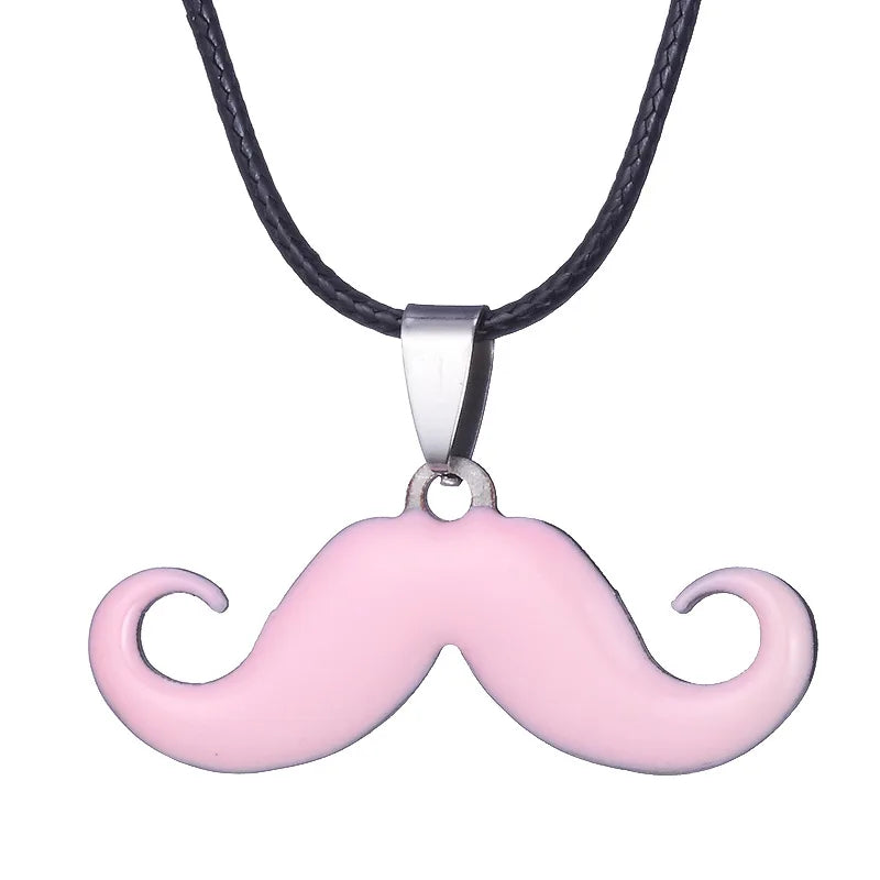 Hot Sale Stainless Steel Cute Classic Beard Pendant Necklace for Women Fashion Accessories Y2K Jewelry Party Gift Daily Wear