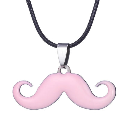 Hot Sale Stainless Steel Cute Classic Beard Pendant Necklace for Women Fashion Accessories Y2K Jewelry Party Gift Daily Wear