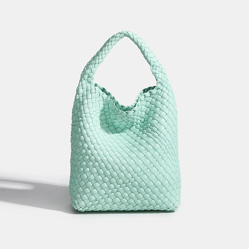 Designer bag Luxury 2025 woman bag Brand New Product PU Small size hand-woven bucket bag High quality Women's handbag