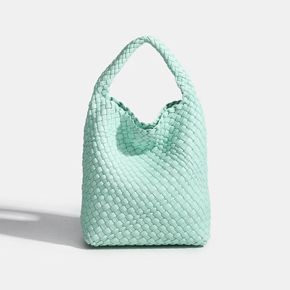 Designer bag Luxury 2025 woman bag Brand New Product PU Small size hand-woven bucket bag High quality Women's handbag