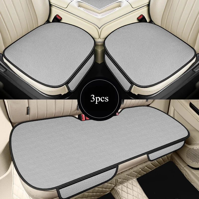 Car Seat Cushion Breathable Ice Silk Anti-Slip Car Seat Cover Set Four Seasons Universal Car Seat Cover Car Interior Accessories