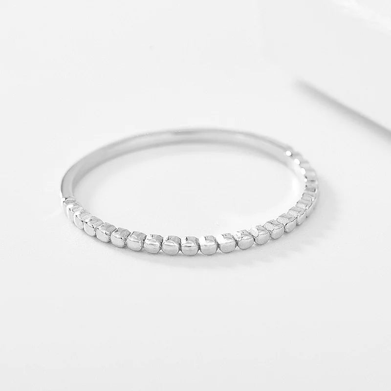 Women Fine Jewelry S925 Sterling Silver Thin Rings Female Korean New Arrival Simple bague bague femme anillos de plata Lady Gift