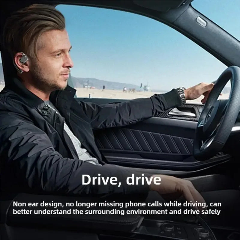 Earhooks Wireless Bluetooth 5.4 Headphones Gaming Sports Headset HiFi Stereo Noise Reduction Earbuds Earphone With Microphone
