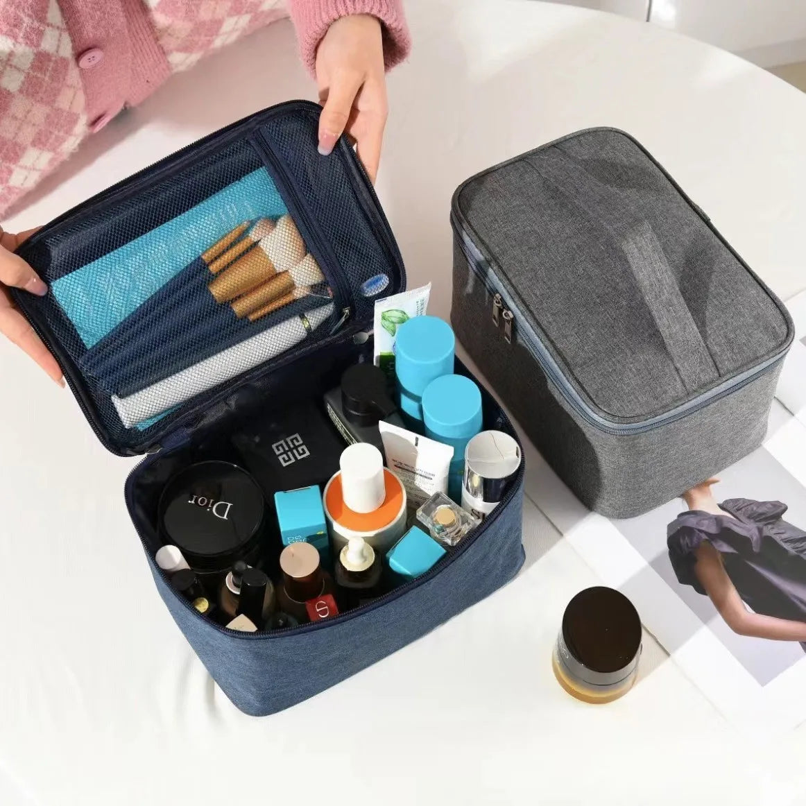 Minimally Portable Large Capacity Toileting and Makeup Bag Skincare Storage Bag Multifunctional Outdoor Travel Set Storage Bag