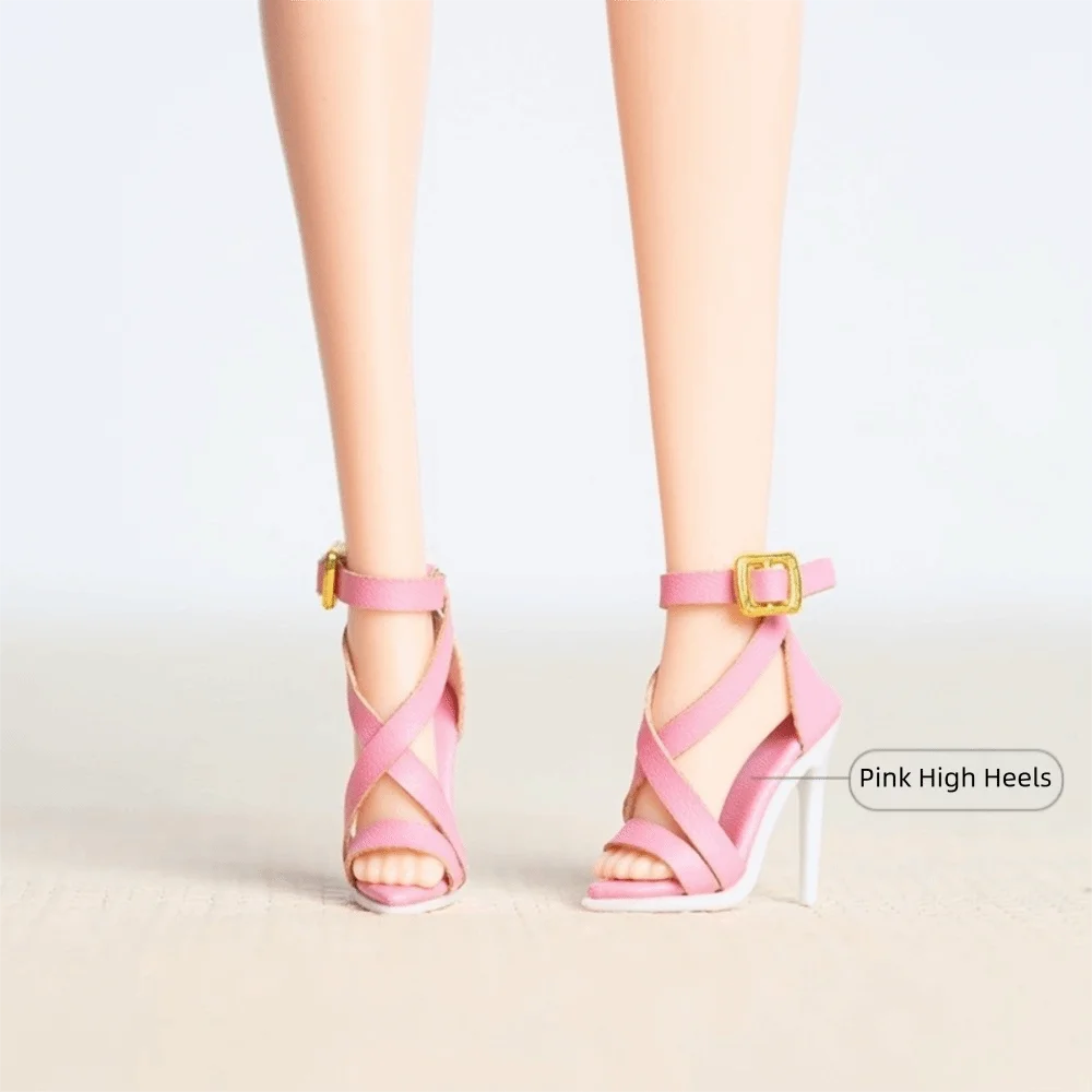Shoes Accessories Handmade Shoes Exquisite 1/6 Supermodel High Heels Boots Accessories