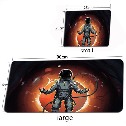 Space Astronaut Mouse Pad New Large Computer Office Game Table Mats XXL Rubber Anti-slip Gaming Keyboard Mousepad Long Desk Pads