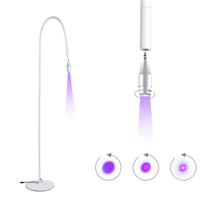 UV Lamp Eyelash Noise Reduction Foot Switch 10W Fast Dry Polish Lash UV Glue Curing Beauty Salon Eyelash Extension Light