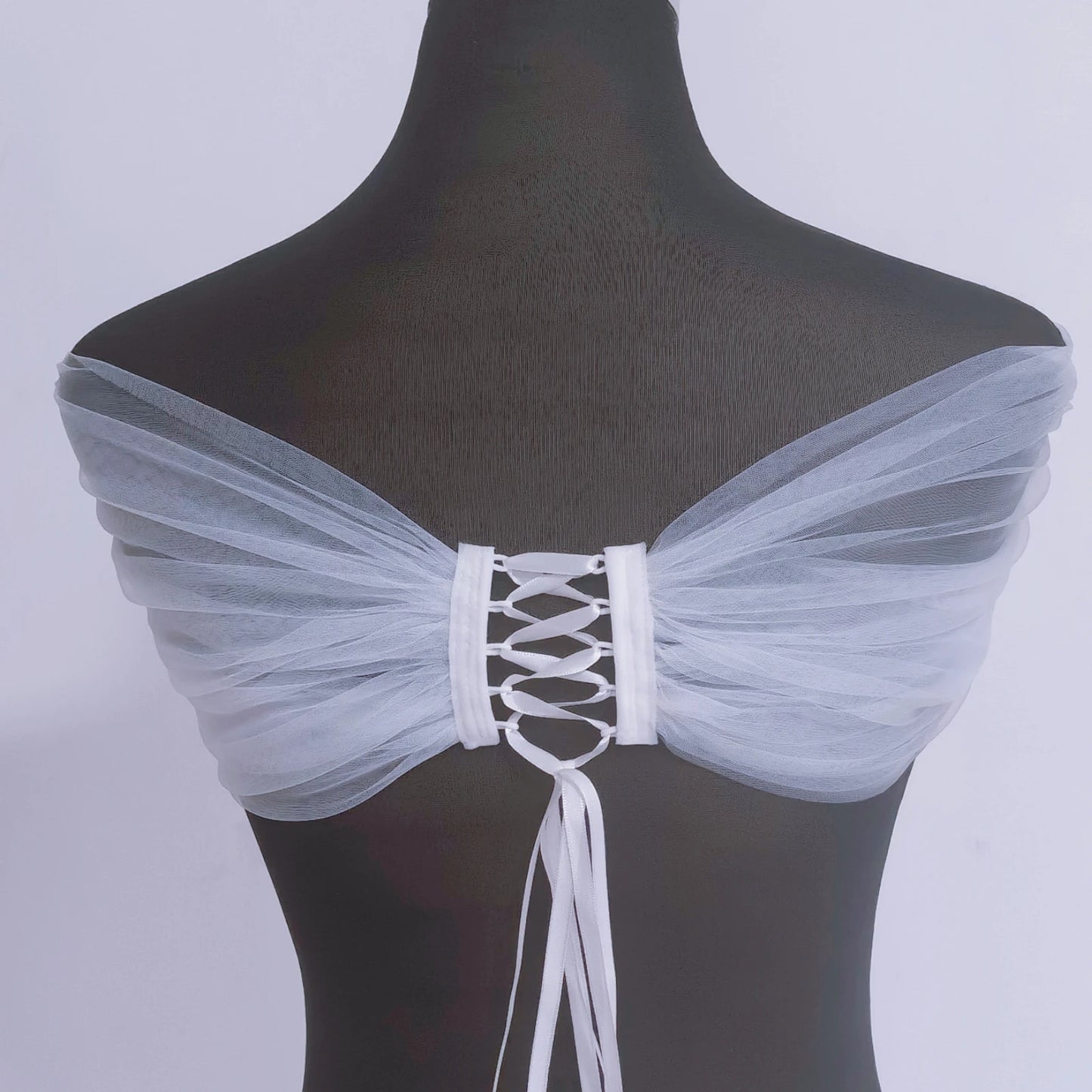 Wedding Wrap Pearls Beaded Top Wedding Dresses Accessories Removable Bolero Bridal Tulle Short Detachable Party Accessory  VPG15