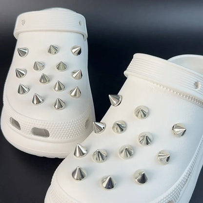 22PCS Shoe Charms Set Accessories Hole Shoe Buckle Punk Style Retro Collection DIY Summer Shoes Decorations