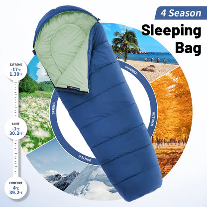 Naturehike Camping Sleeping Bag Ultralight Waterproof Mummy 4 Season Backpacking Sleeping Bags Outdoor Travel Hiking