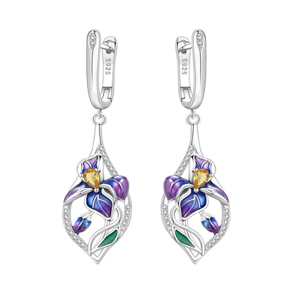 MISEFF S925 Sterling Silver Earrings Multiple Styles Exquisite Flower Earrings Original Fashion Jewelry Birthday Gift For Women