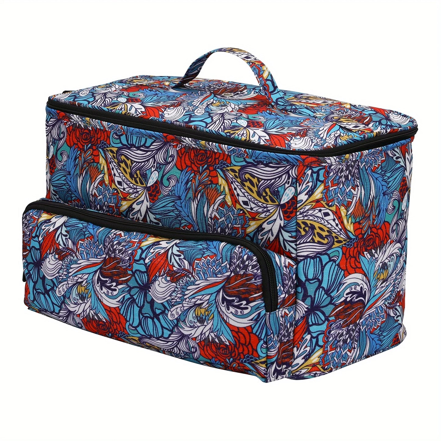 QZLKNIT Hot Sale Yarn Storage Bag with Dandel Waterproof Sewing Accessories Storage Bags Square Knitting Tote Bag Christmas Gift