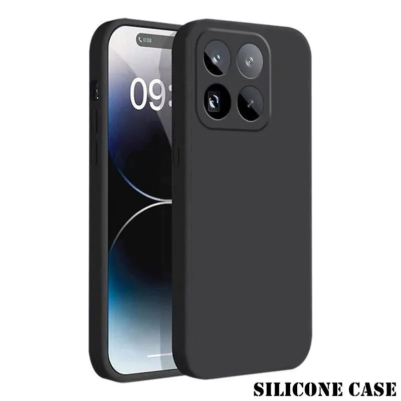 Orginal Liquid Silicone Case for Xiaomi 17T Pro 17 Max Mi 13 14 15 13T 14T 15T Pro Built-in Fluff Shockproof Protect Soft Cover