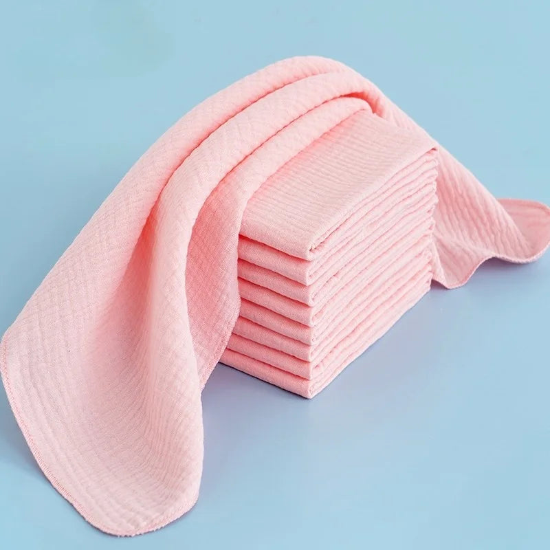 5-10PCS Baby Gauze Diapers 100% Cotton Baby Nappy for Newborn Changing 43x45cm Washable Reusable Double Layer Soft Baby Towels