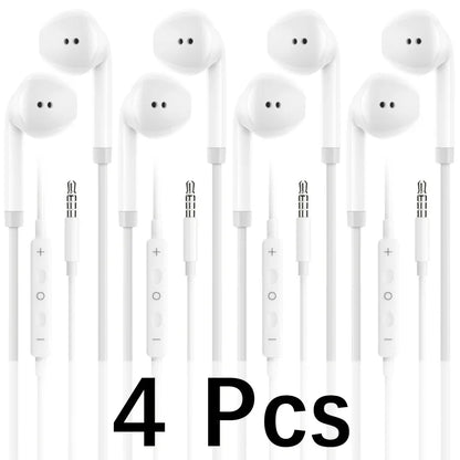 Earphones  with Bass Stereo Sound In-Ear Headphones for Calls Music GamingDurable Cable for Office Workers Music