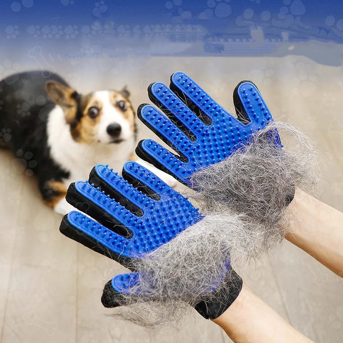 Pet Hair Glove Comb Pet Dog Cat Grooming Cleaning Glove Deshedding Hair remover Massage Brush Animal Supplies Cat Accessoies