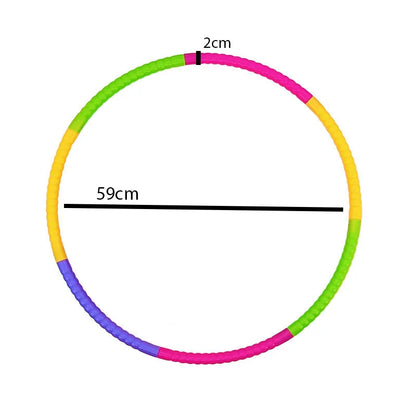 Children's waist spinning toy outdoor detachable exercise circle fitness equipment plastic gymnastics fitness training equipment