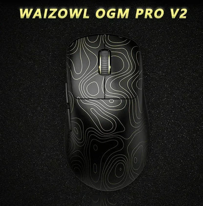 Waizowl OGM Pro V2 Hades Gaming Mouse Customize Wireless Three-Mode Paw3950 30000dpi Lightweight Gaming Mouse E-sports Ergonomic