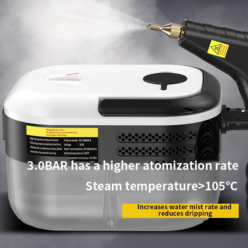 Steam Cleaner High Pressure Temperature Handhled Steam Mop Commercial Household Air Conditioner Kitchen Hood Car Cleaner EU/US