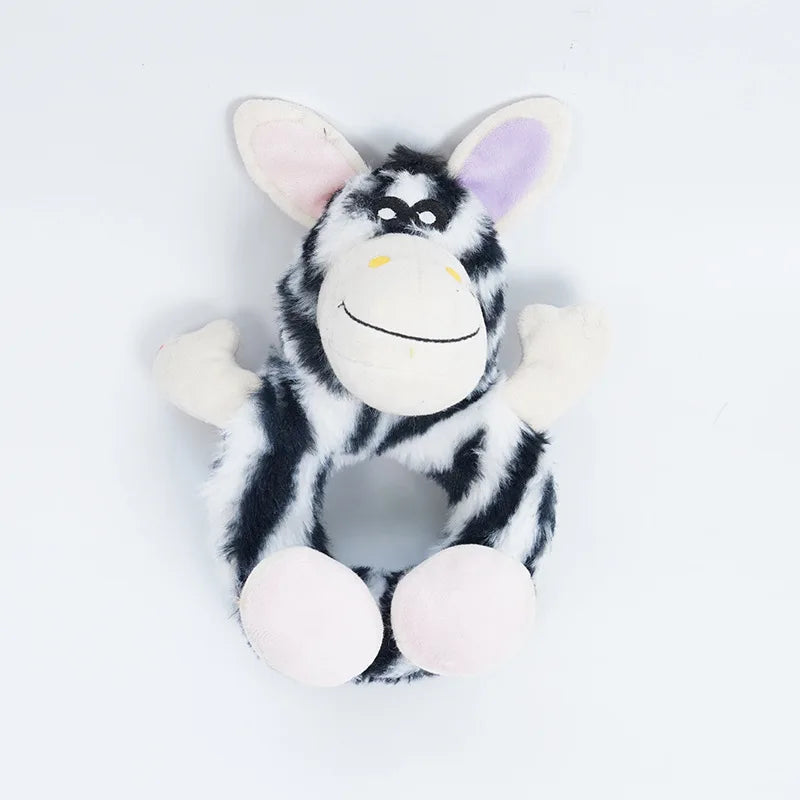 Squeaky Dog Toy for Small Medium Dogs, Self-Entertainment Chew Plush Toy, Boredom Relief Teeth Cleaning Pet Supplies