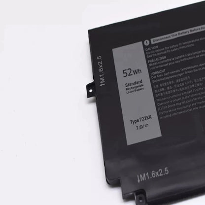 722KK 7.6V 52Wh Replacement Laptop Battery for Dell XPS 13 9300 9310 Series P117G P117G001 P117G002 2XXFW FP86V WN0N0 Laptop