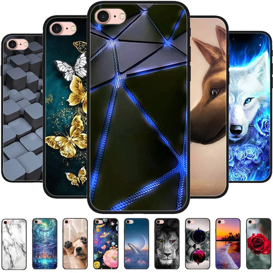 For iPhone 6S 6 Case Silicone Soft Back Phone Cover For iPhone 7 7Plus 6 6S Plus Silicon Cases For iPhone 8 8 Plus Fundas Bumper