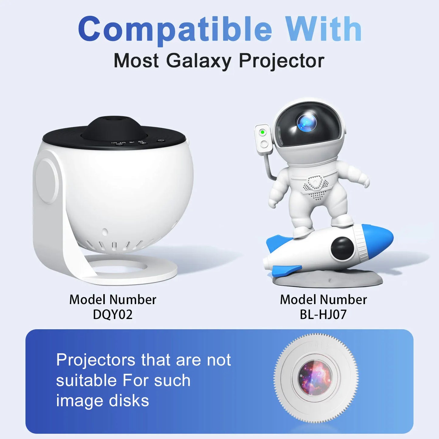 Night Light Galaxy Projector Starry Sky Projector Planetarium Lamp 6 Pack (Projector Not Included)