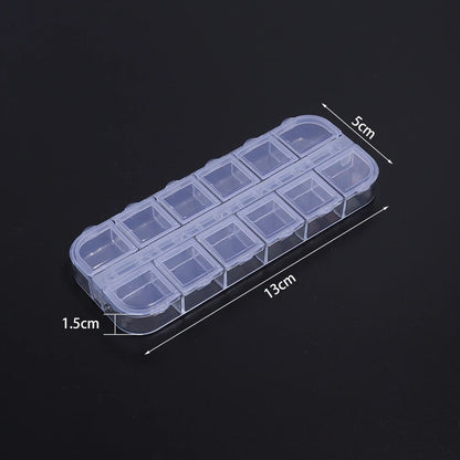 1pcs Transparent Plastic Storage Box Multifunctional Jewelry Box For Jewelry Organizer Storage Small Item Supplies Container Box