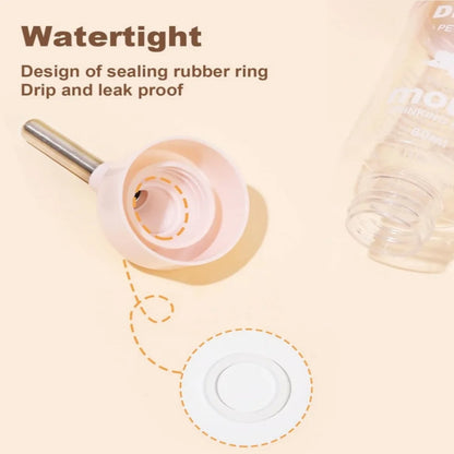 80-425ml Hamster Water Bottle with Stand Leak-Proof Dechatable Automatic Dispenser Small Pet Supplies for Guinea Pigs Rabbit Use