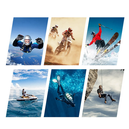 XFDZ WiFi Anti-Shake Action Camera 5K 30FPS Dual Screen 170° Wide Angle 30M Waterproof Sport Camera with Remote Control