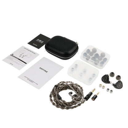KEFINE Arnar 14.5mm Planar Magnetic & Knowles BA Drivers Earphones, Hybrid In-Ear Monitors, Detachable Silver-Plated Cable IEM