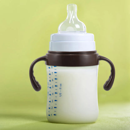 Baby Bottle Handle Replacement Wide Neck Grip Holder Feeding Accessory Ergonomic Comfortable for Infant Toddler Milk Bottle