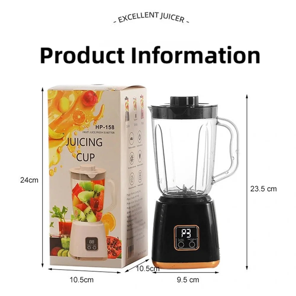 TINSOL Electric Juicer Portable Blender 10 Blades Multifunctional Juice Blender Fresh Juice Smoothie Blender Food Processor