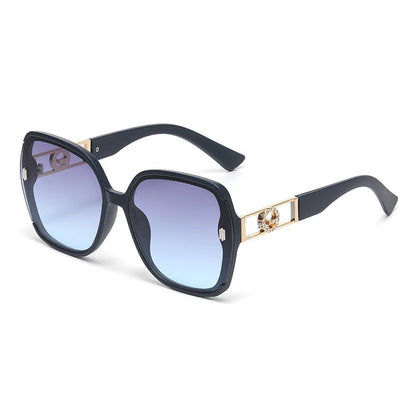 Fashionable Luxury Square Sunglasses, Premium Ladies' Sunglasses, Classic Vintage Eyewear, Women's Summer Travel Sunglasses.