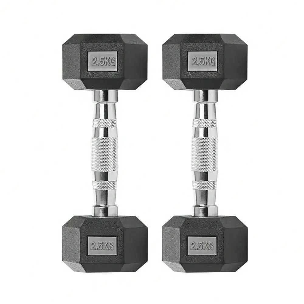 Hex dumbbells, 2.5-25 kg dumbbells,non-slip coating, ergonomic handle, solid iron dumbbell set, strength training,home gym