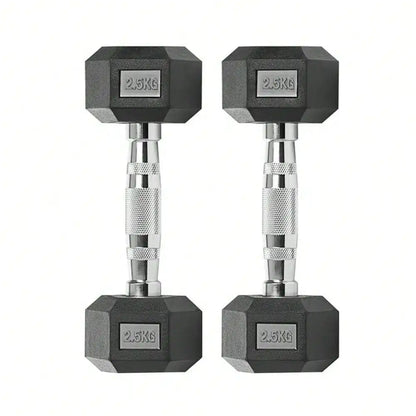 Hex dumbbells, 2.5-25 kg dumbbells,non-slip coating, ergonomic handle, solid iron dumbbell set, strength training,home gym