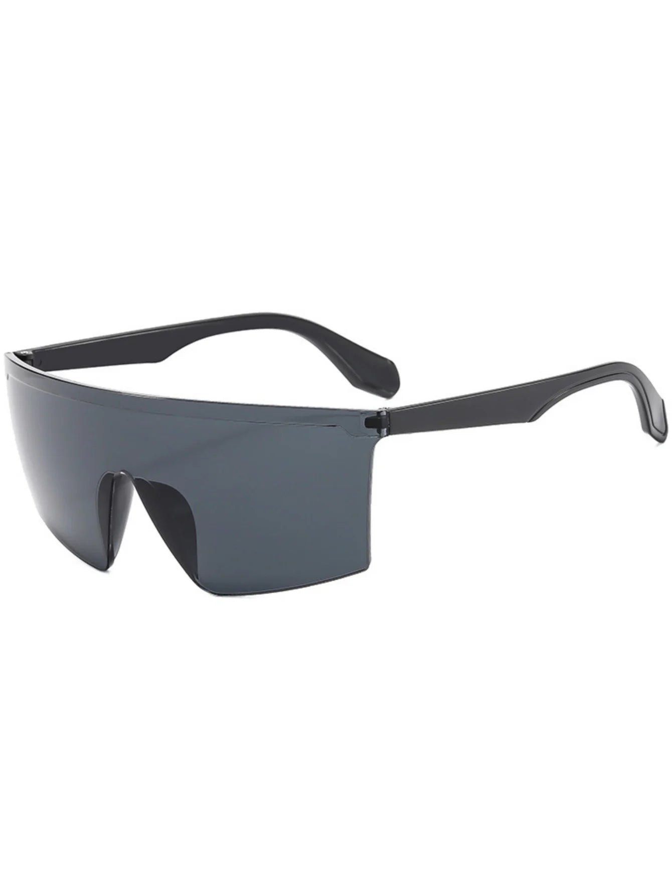 1PC, same style for men and women, stylish glasses, new model, large frame, vibrant colors, trendy, lens-integrated design, perf