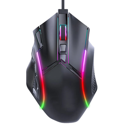 12800DPI Gaming Mouse RGB Gaming Mouse Gaming Mouse RGB Wired 12800DPI 12 Keys Macro Definition Computer Replacement Accessories