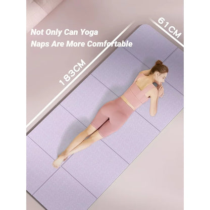 Foldable Yoga Mat Mute  Eco Friendly Folding Travel Fitness Exercise Double Sided Non-Slip For Pilates & Floor Workouts Dance