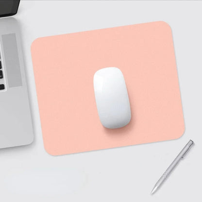 26X21cm Mouse Pad Universal Anti-slip Gaming Mouse Mat PU Leather Waterproof Cup Mats Coaster Laptop Desktop Mousepad