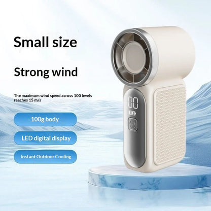 Portable Fan Convenient Creative Mini Fan Pocket Hand-held Fans Lightweight Suitable for Travel Camping Outdoors USBRechargeable
