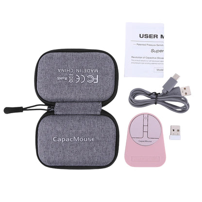 3 Mode BT 5.2/2.4G/USB Computer Mouse 3 Adjustable DPI Wireless Mice Rechargeable Mini Capacitive Mouse With USB Receiver For PC