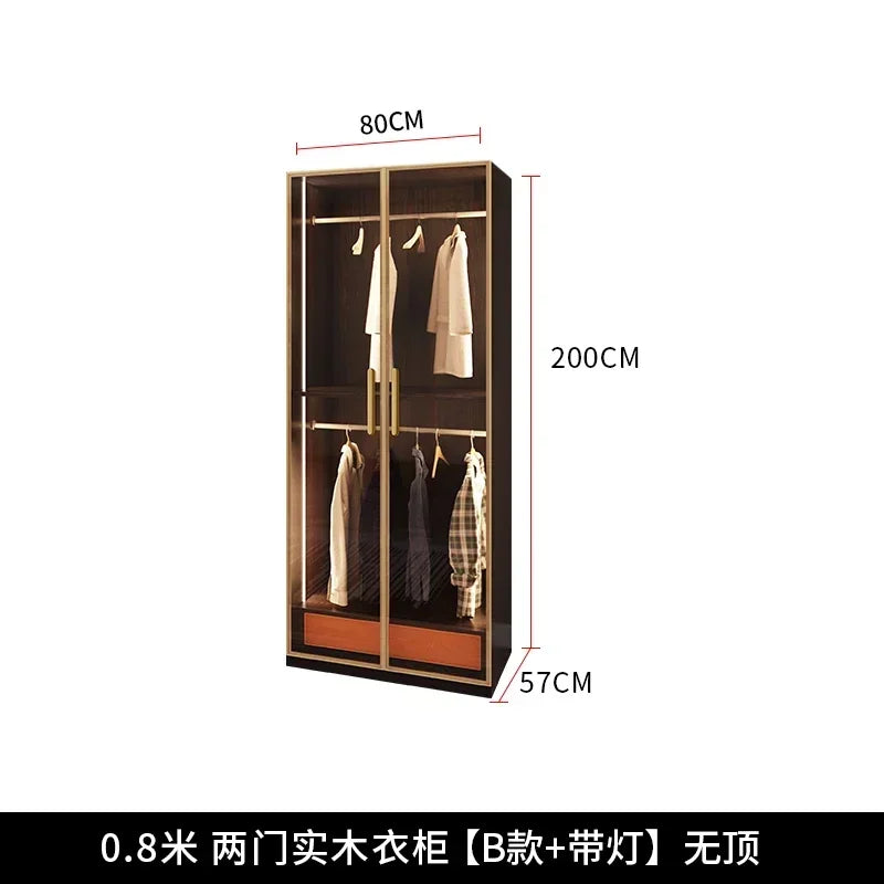 Store Clothes﻿ Comfortable For Room Home Corner Wardrobe Room Clothes Wooden Bedroom Cabinet Multifunctional Storage Furniture
