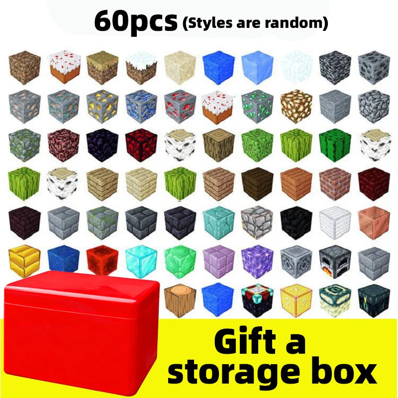 TNT Building Block Storage Box, Magnetic Building Blocks Toy, Building Block Set, Children's DIY Assembly Toy Building Blocks,
