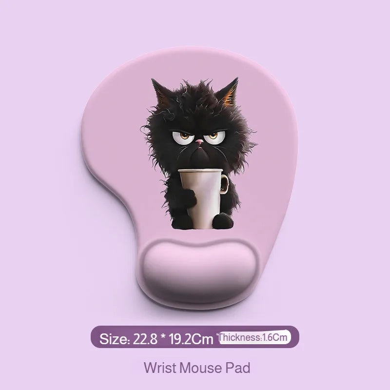 Desk Dirty Mouse Pad Silicone Cartoon Animal Wrist Mouse Pad Customized Mouse Pad Wrist Support