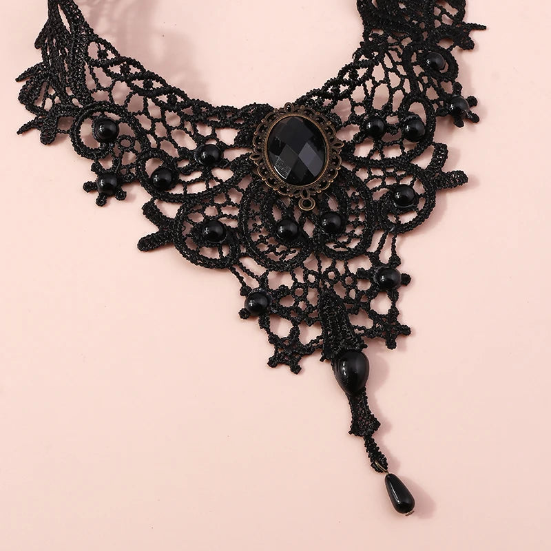 Elegant Black Lace Necklace for Women Collar Femme Choker Necklaces Girls Party Festival Jewelry Gifts