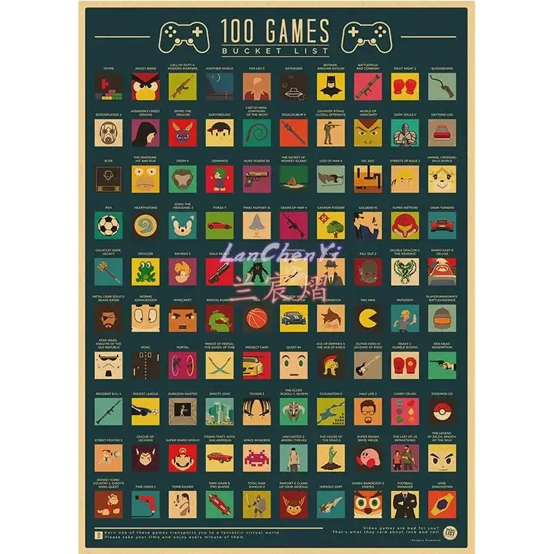 Top 100 Animated Places Decoration Paintings Print Art Canvas Painting for Living Room Decor Home Wall Picture